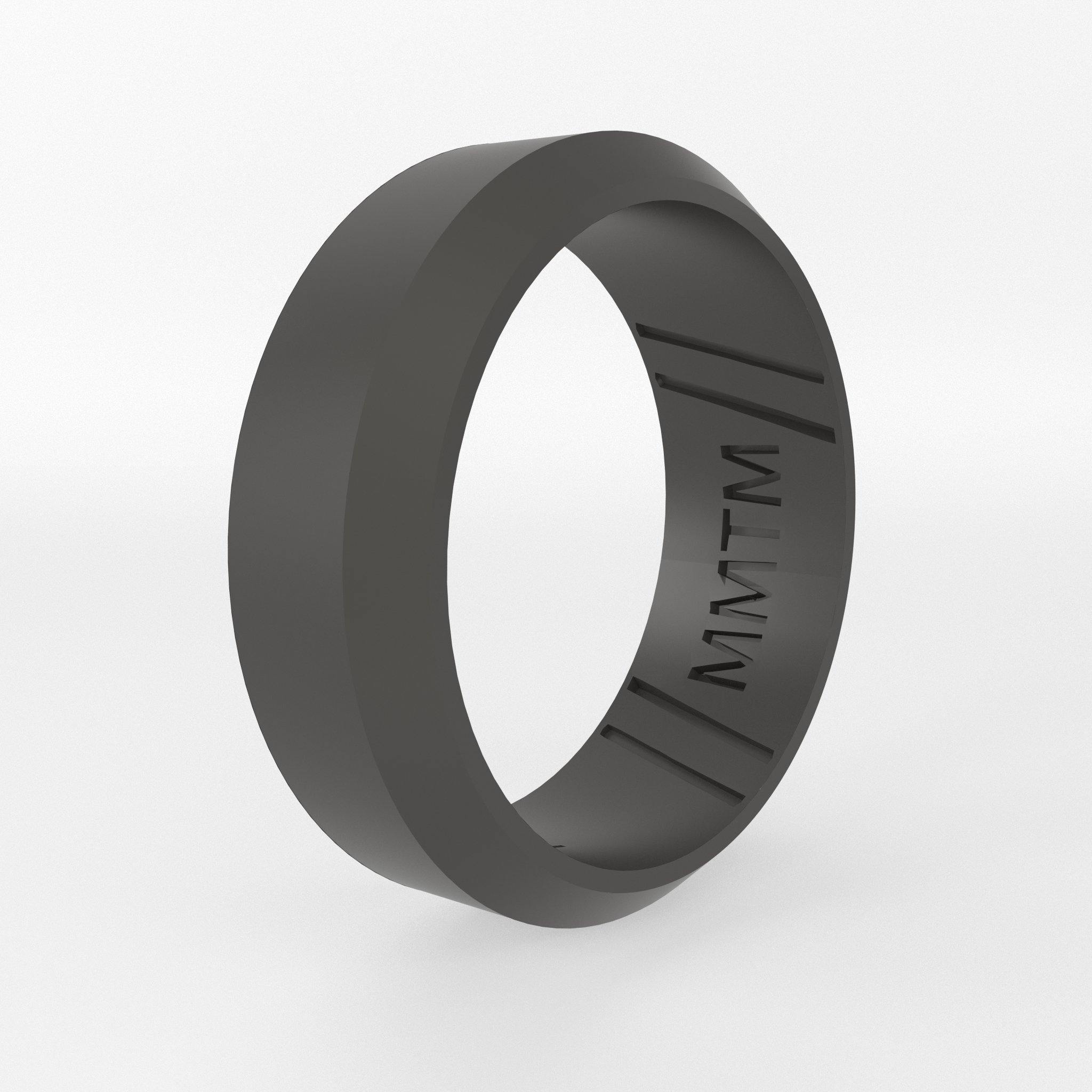 Beveled Edge Silicone Wedding Ring - Momentum Rings