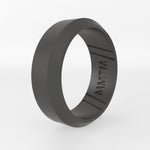 Beveled Edge Silicone Wedding Ring - Momentum Rings