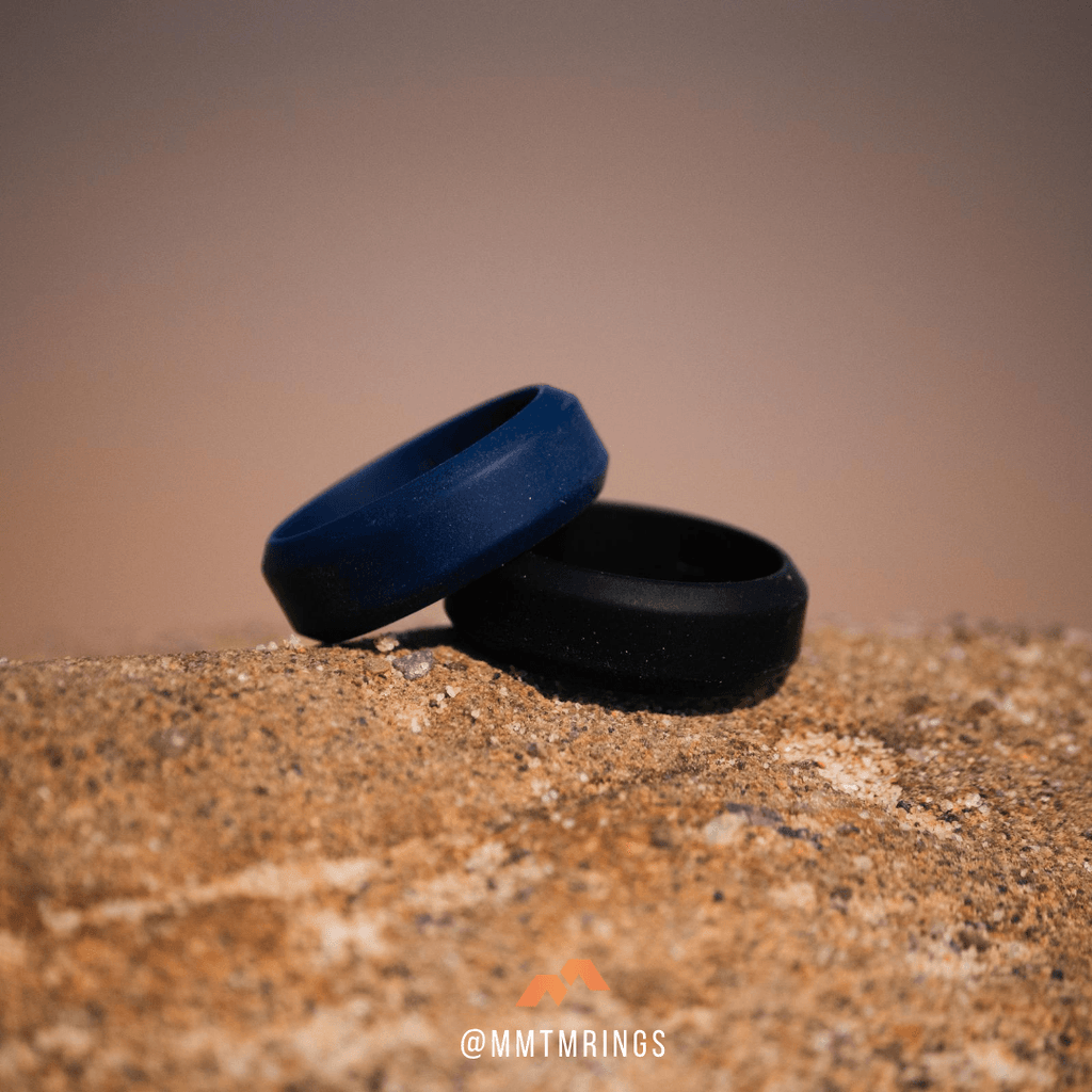 Beveled Edge Silicone Wedding Ring - Momentum Rings