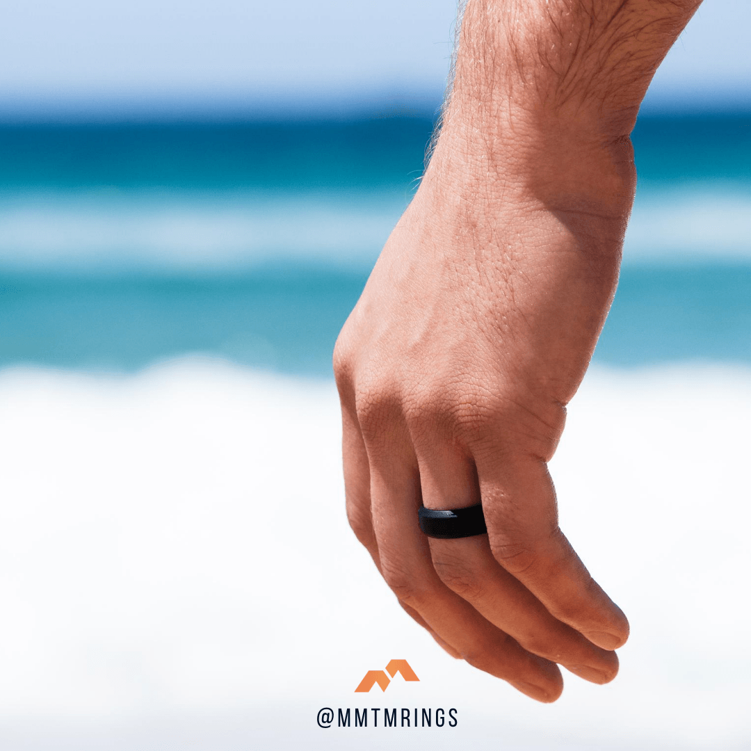 Beveled Edge Silicone Wedding Ring - Momentum Rings