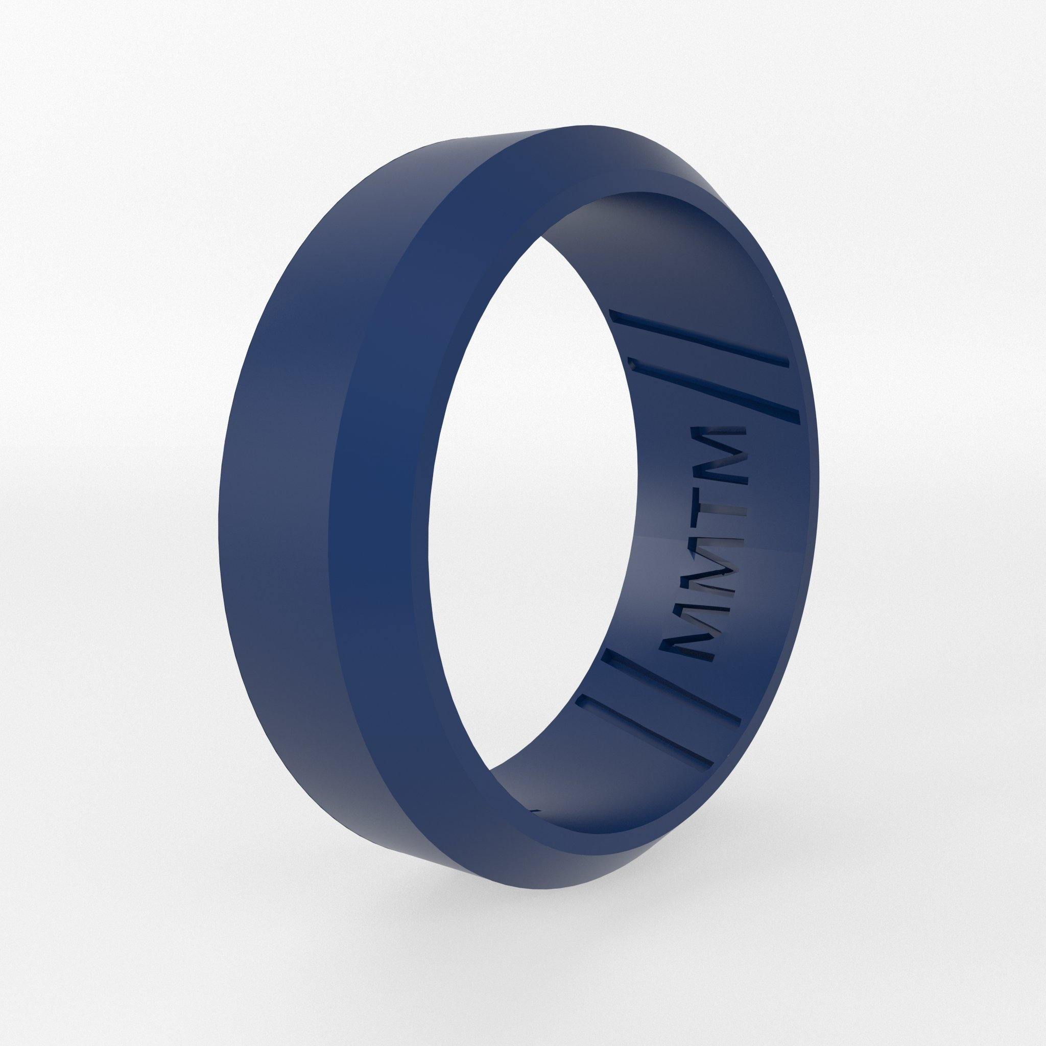 Beveled Edge Silicone Wedding Ring - Momentum Rings