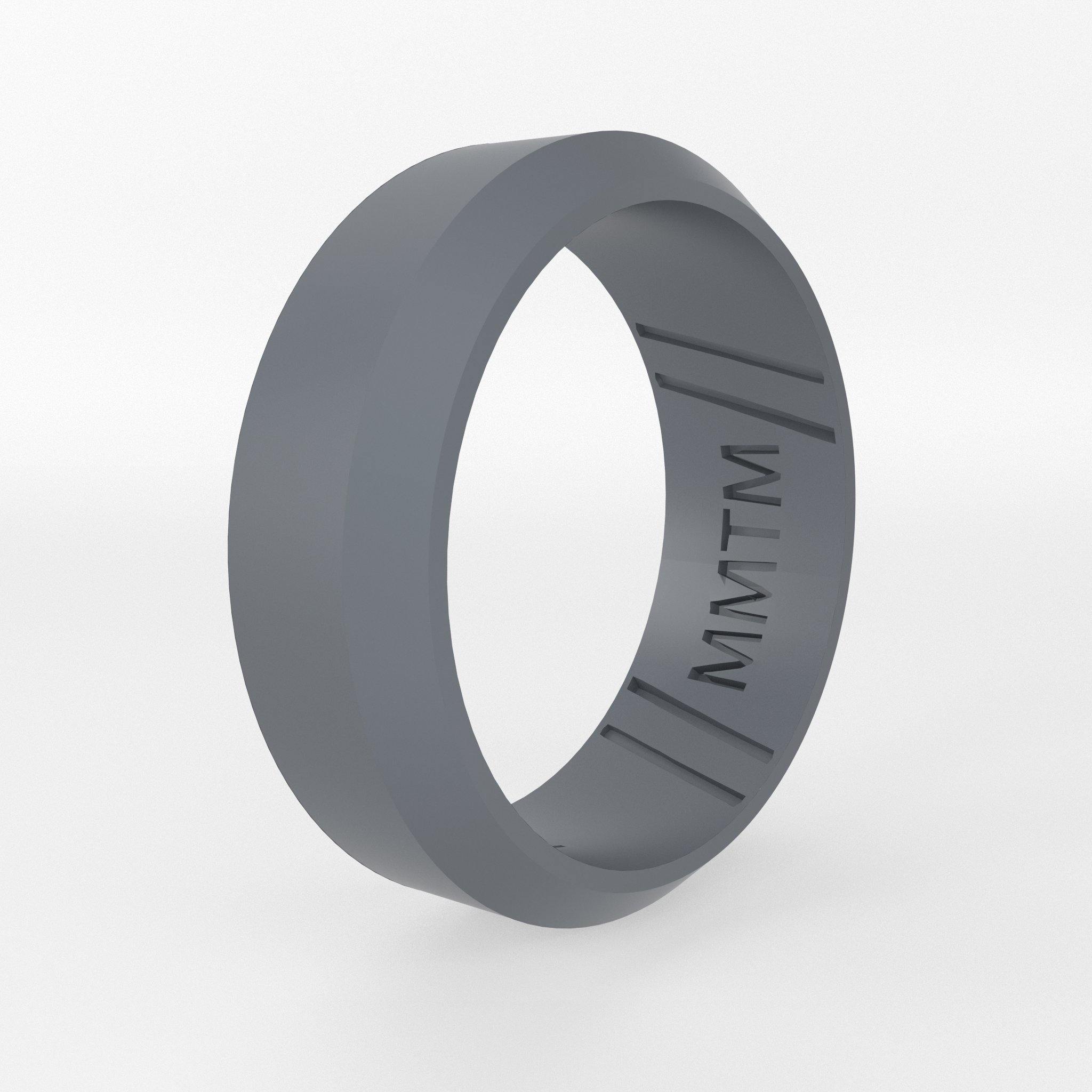 Beveled Edge Silicone Wedding Ring - Momentum Rings
