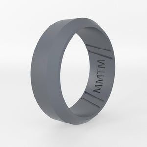Beveled Edge Silicone Wedding Ring - Momentum Rings